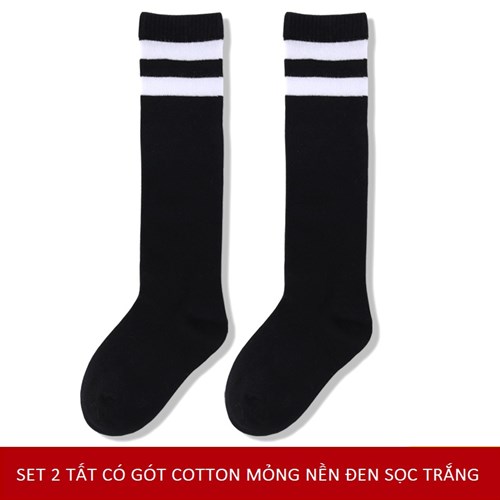 Set 2 tất cổ cao nữ sinh cotton mềm mịn TOE (Set E, 3-5 tuổi)