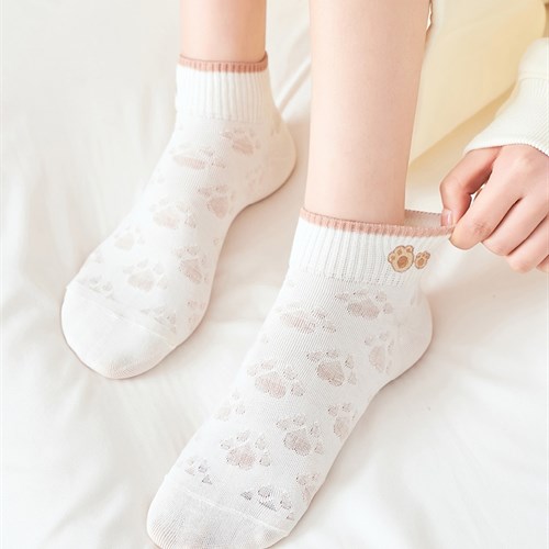 Set 5 tất nữ cotton phong cách Nhật Bản thoáng mát TOE