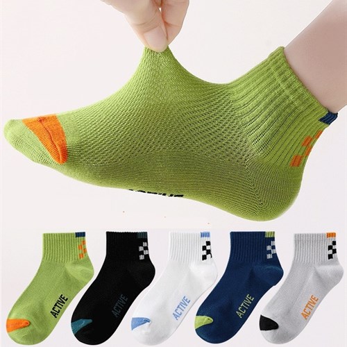 Set 5 tất thể thao mặt lưới thoáng khí TOE